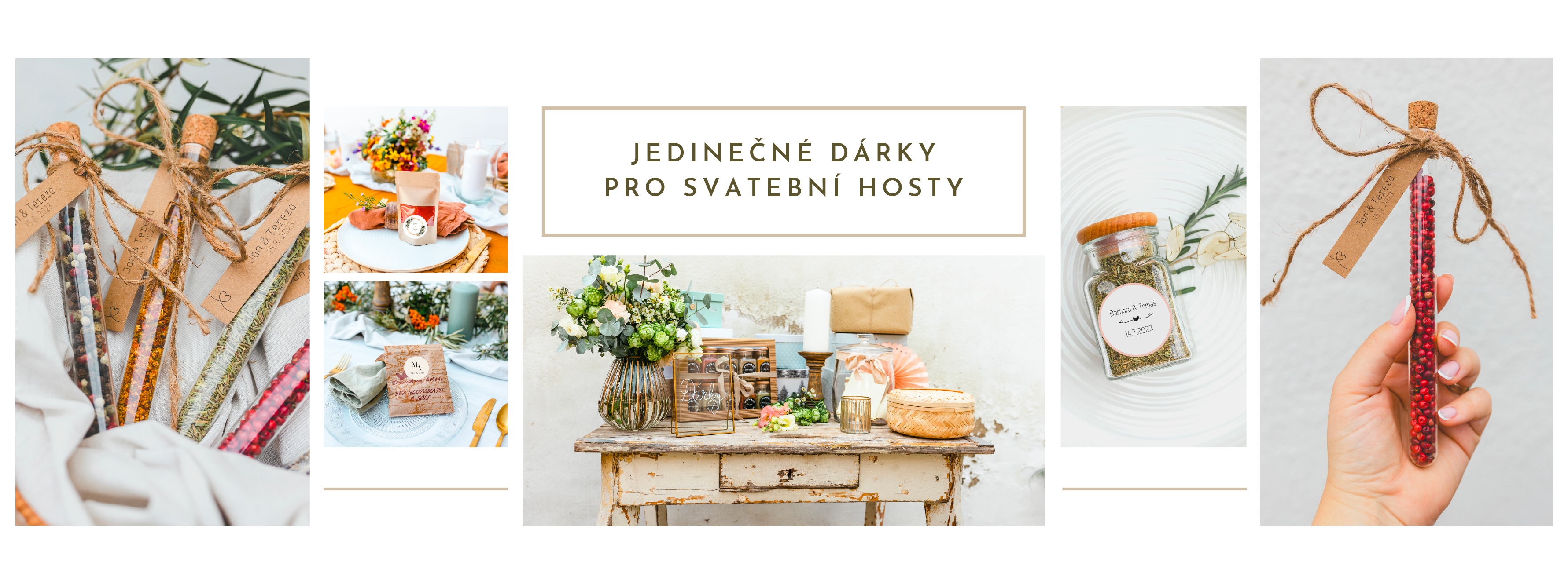 Jedinečné dárky pro svatební hosty